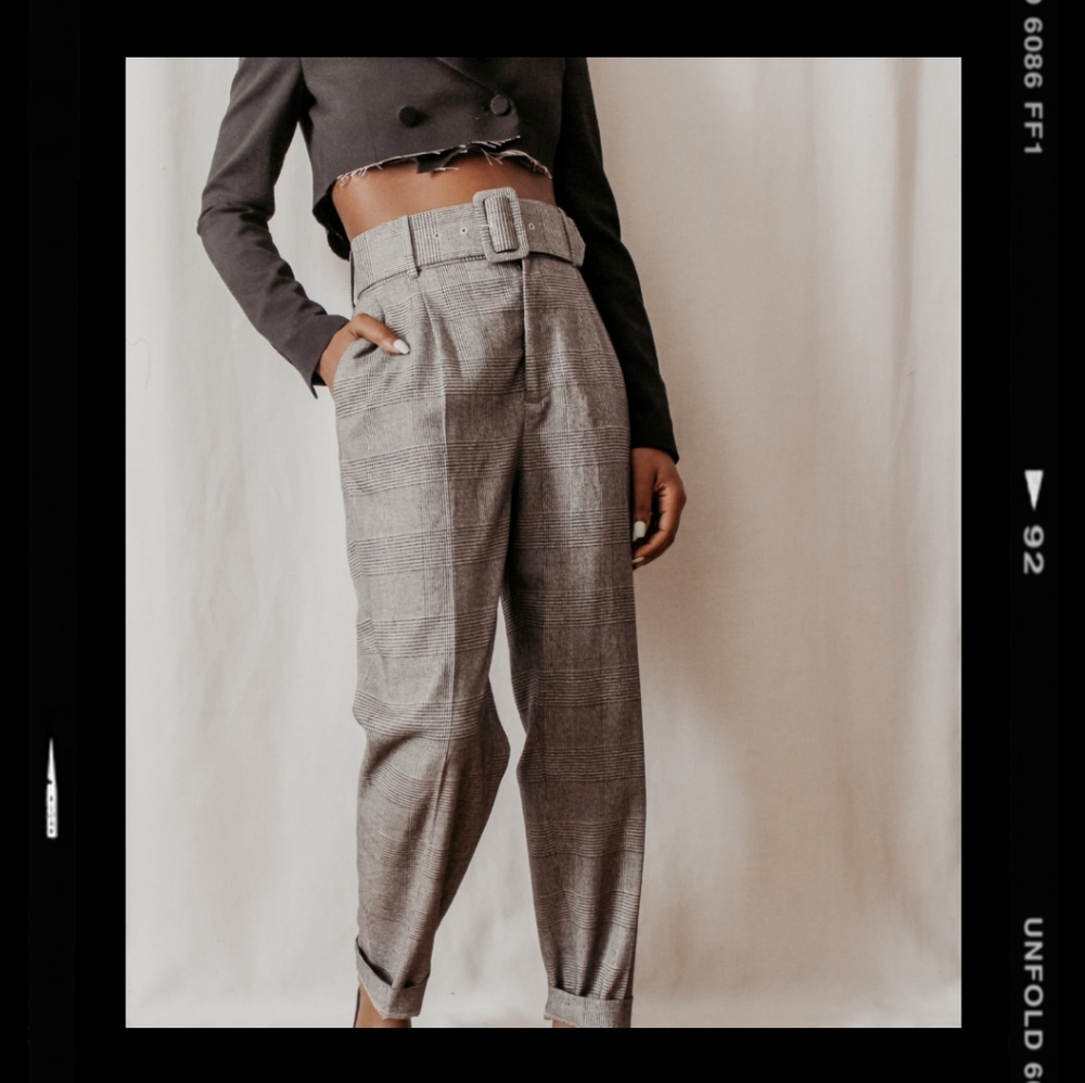 ☆ Zara Plaid Trousers ☆